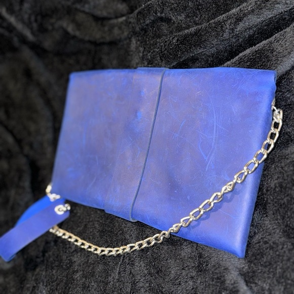 Tartar, Berlin vintage handbag. Royal Blu* - Picture 12 of 15